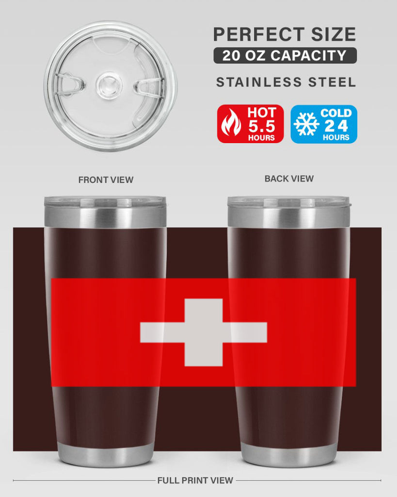 Switzerland 28#- world flags- Tumbler