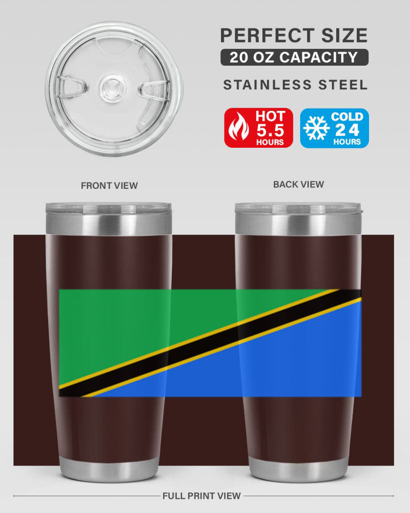 Tanzania 24#- world flags- Tumbler
