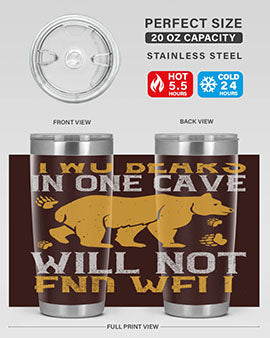 Two bears in one cave will not end well 39#- Bears- Tumbler