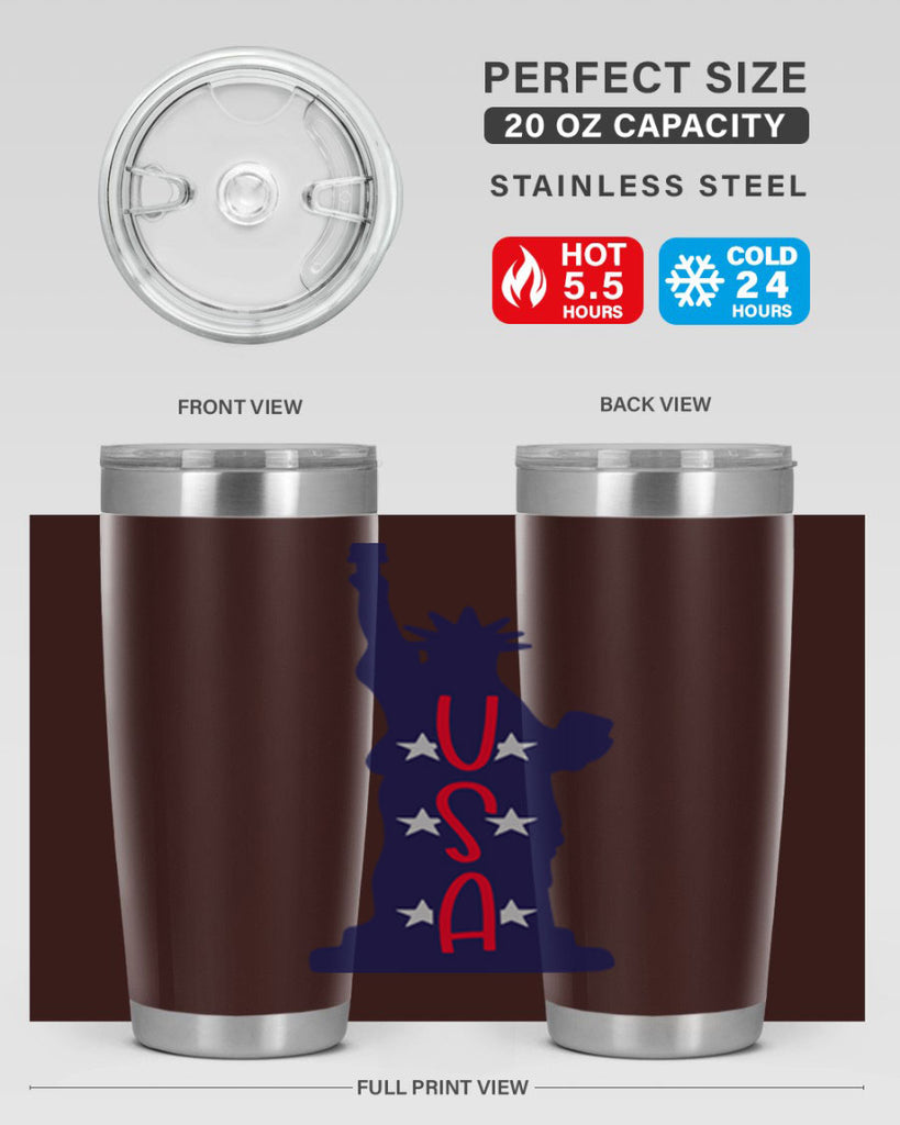 USA Style 181#- Fourt Of July- Tumbler