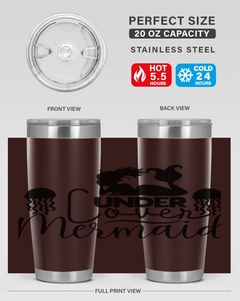 Under Cover Mermaid 642#- mermaid- Tumbler