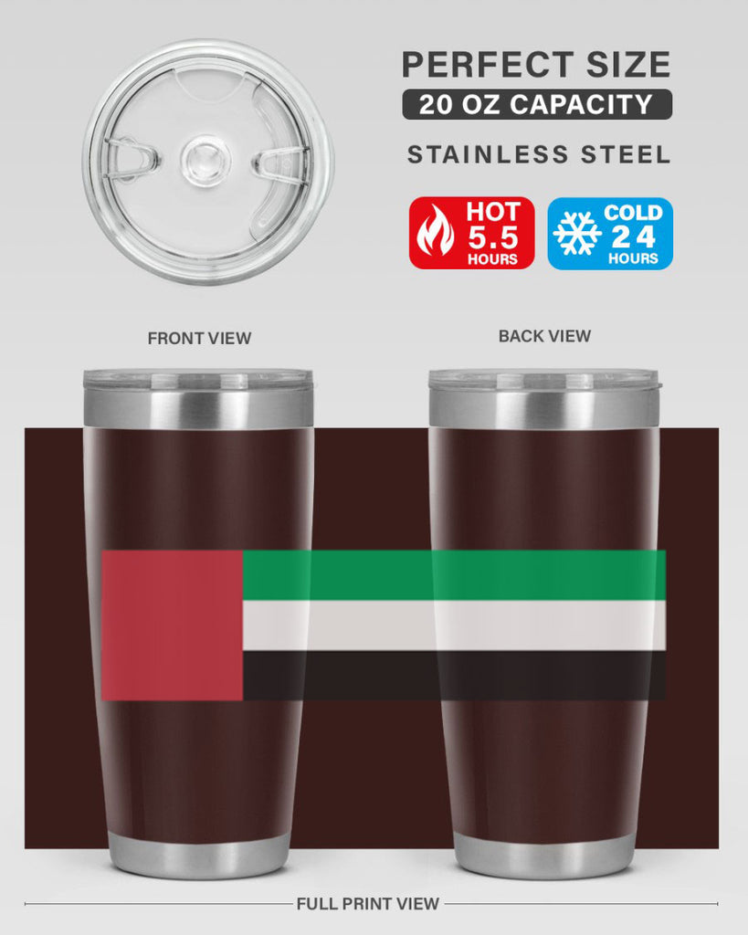United Arab Emirates 12#- world flags- Tumbler