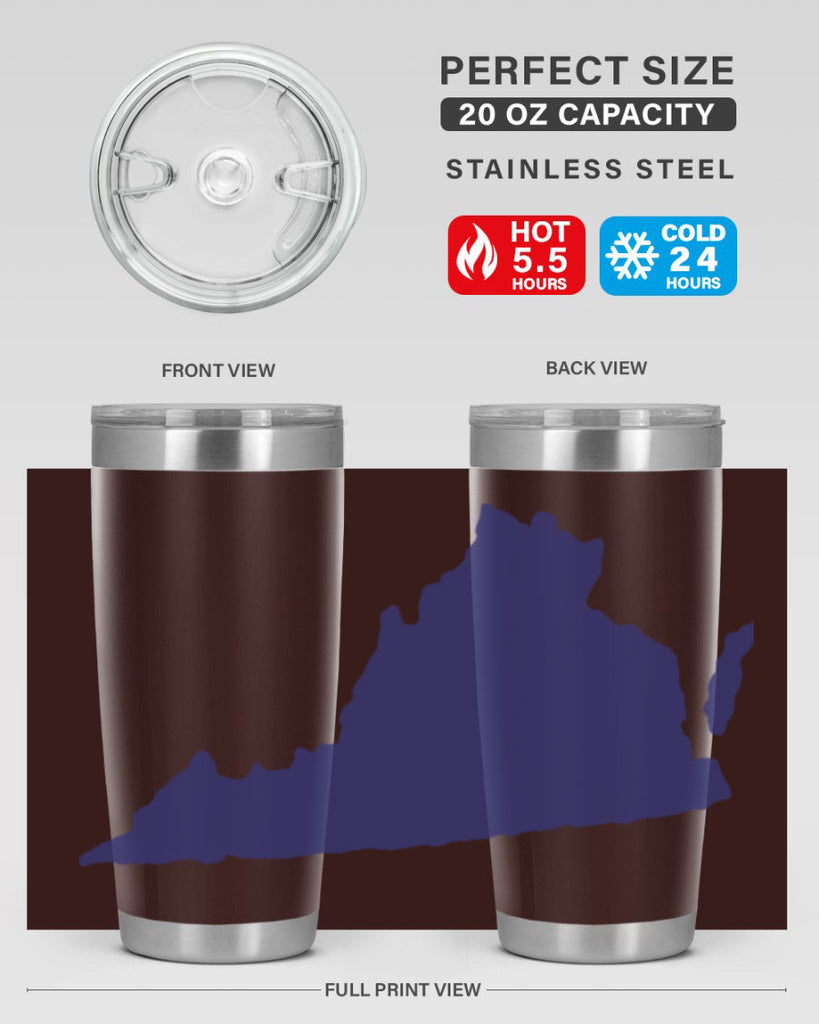 Virginia 5#- stateflags- Tumbler