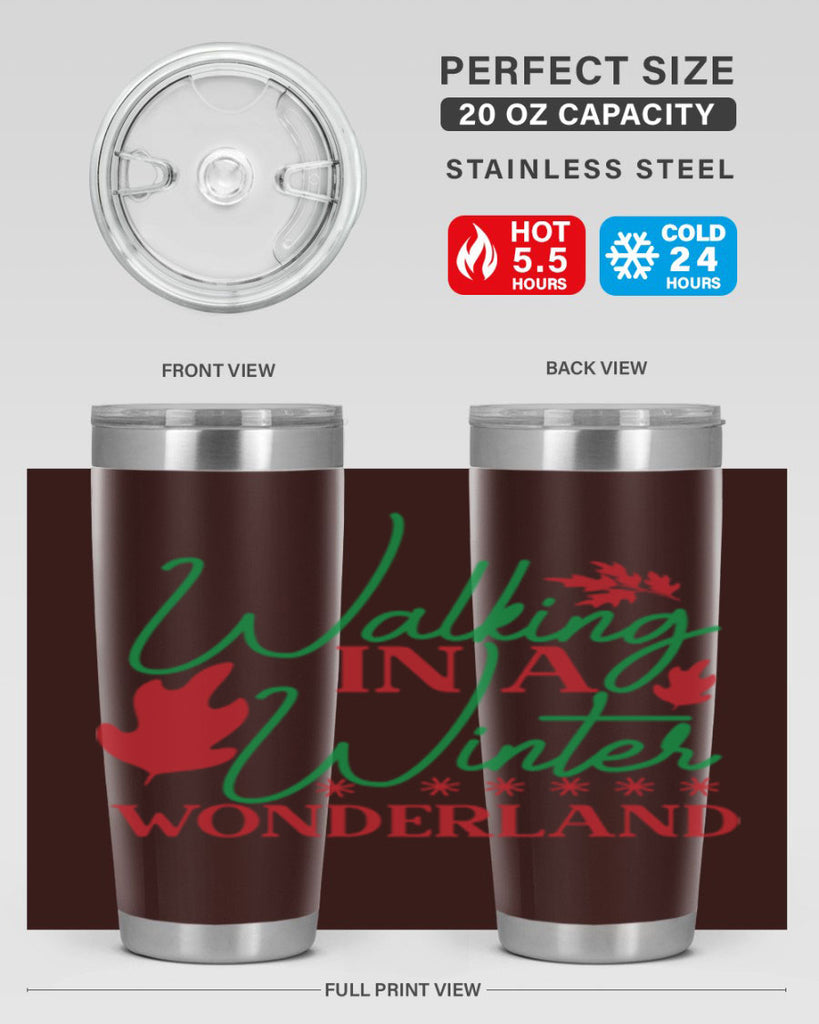 Walking In A Winter Wonderland 438#- winter- Tumbler