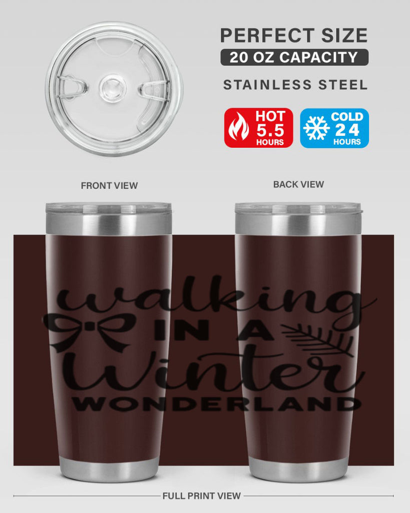 Walking In A Winter Wonderland 441#- winter- Tumbler
