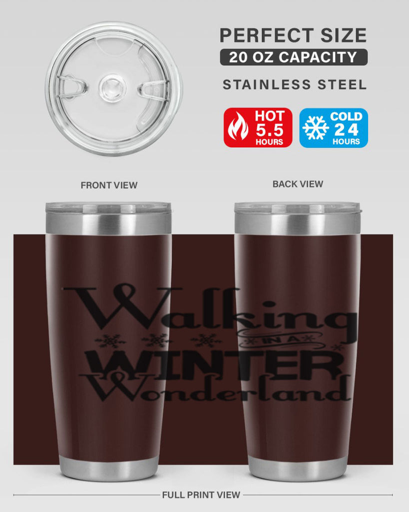 Walking in a Winter Wonderland 437#- winter- Tumbler