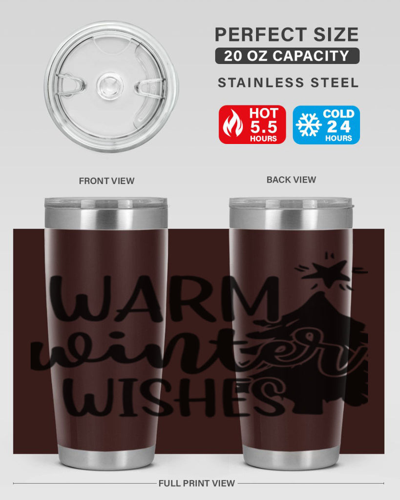 Warm Winter Wishes 451#- winter- Tumbler