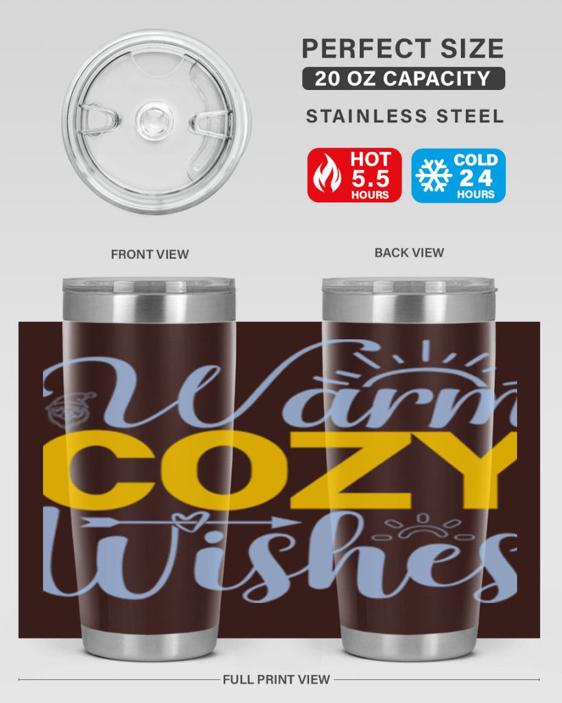 Warm cozy wishes447#- winter- Tumbler