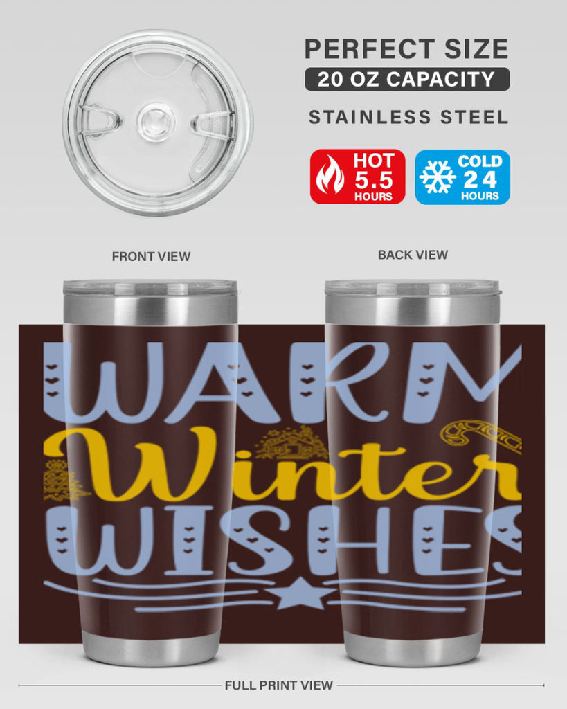 Warm winter wishes 449#- winter- Tumbler