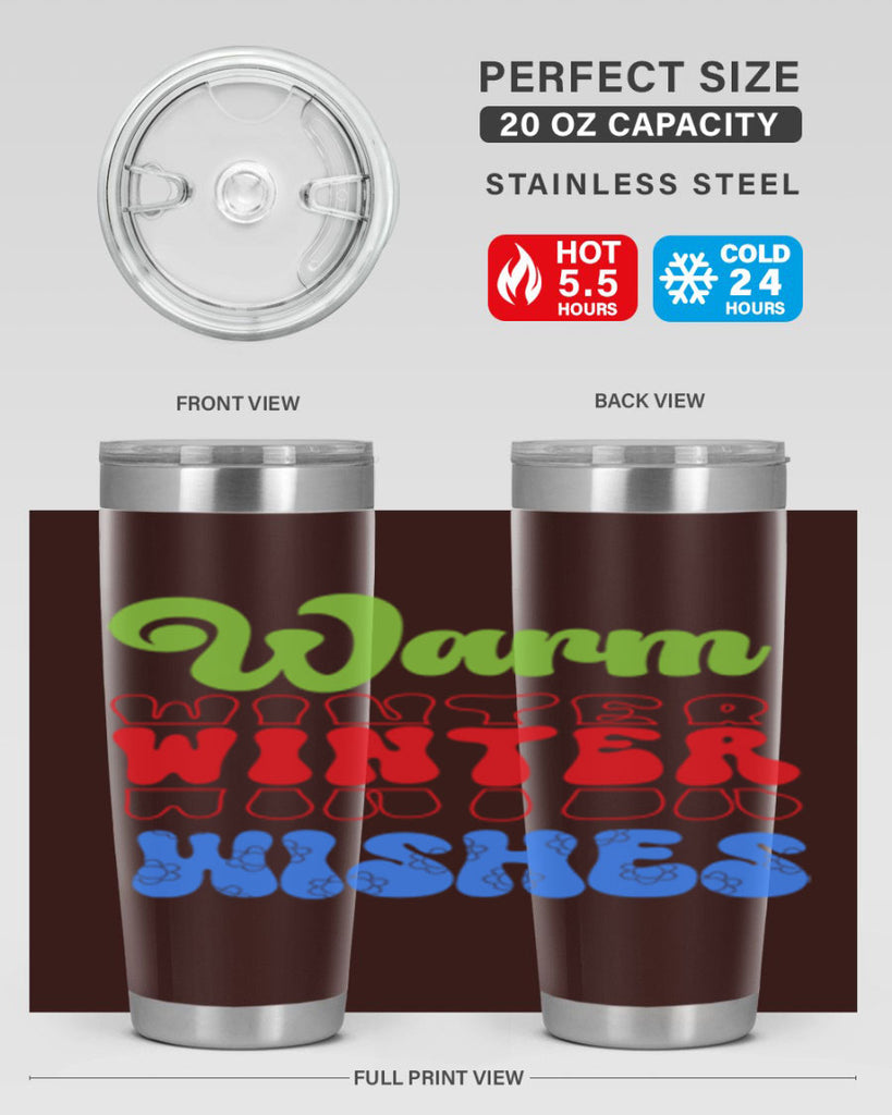 Warm winter wishes 458#- winter- Tumbler