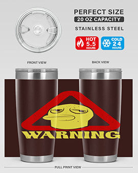 Warning Style 12#- duck- Tumbler