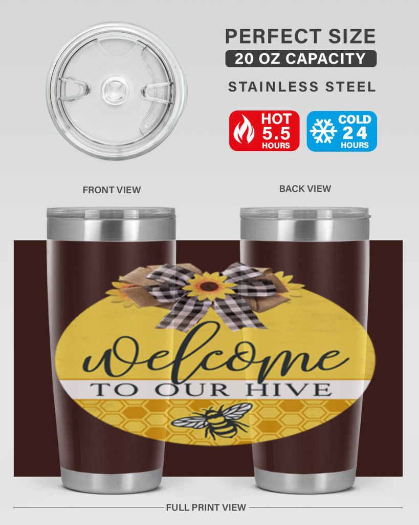 Welcome to our Hive complete yellow Mockup589#- spring- Tumbler