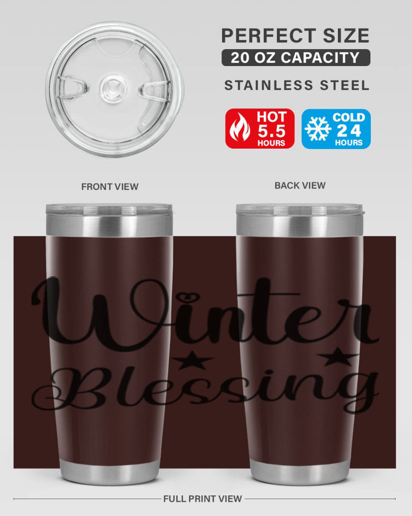 Winter Blessing 484#- winter- Tumbler