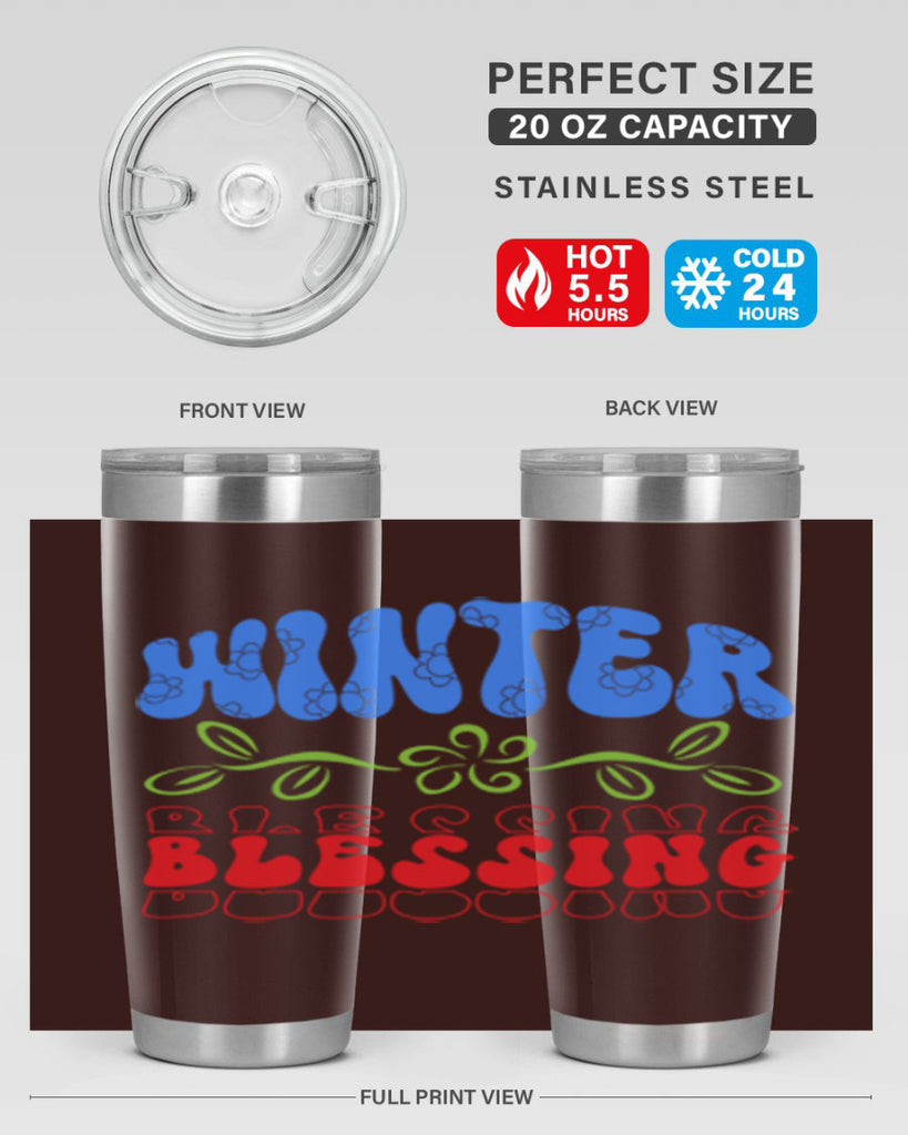 Winter blessing 487#- winter- Tumbler