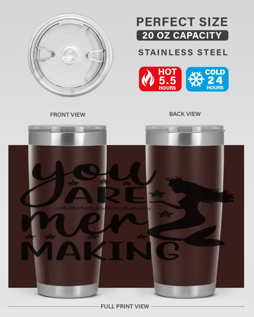 You are mer making 684#- mermaid- Tumbler