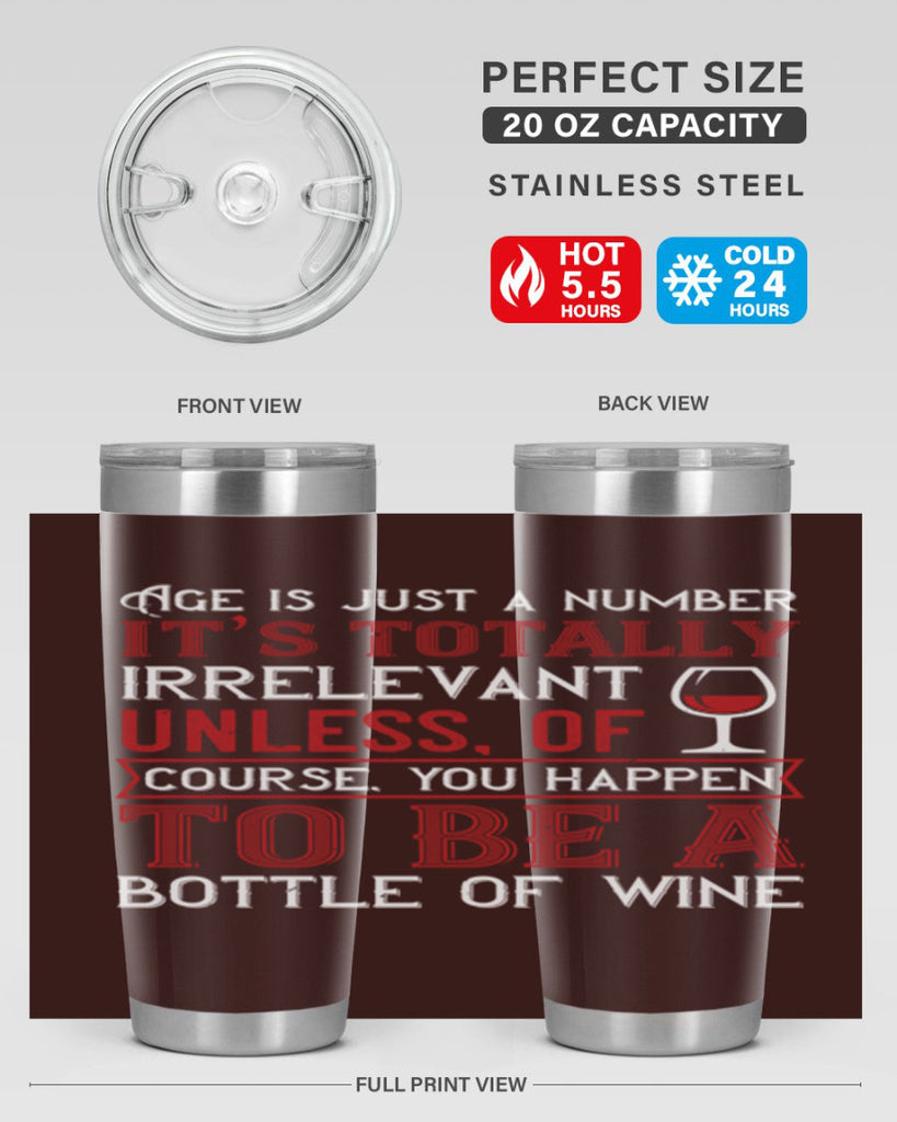 age is just a number its totaly 92#- wine- Tumbler