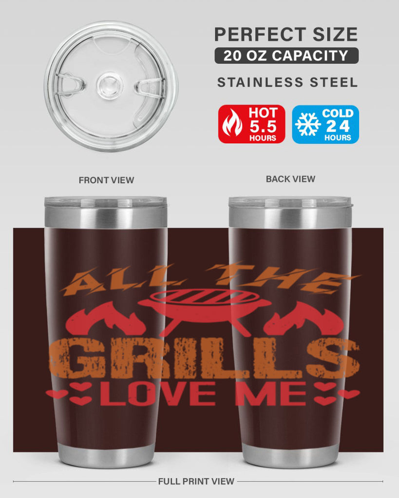 all the grills love me 50#- bbq- Tumbler