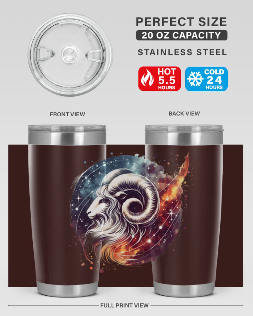 aries 124#- zodiac- Tumbler