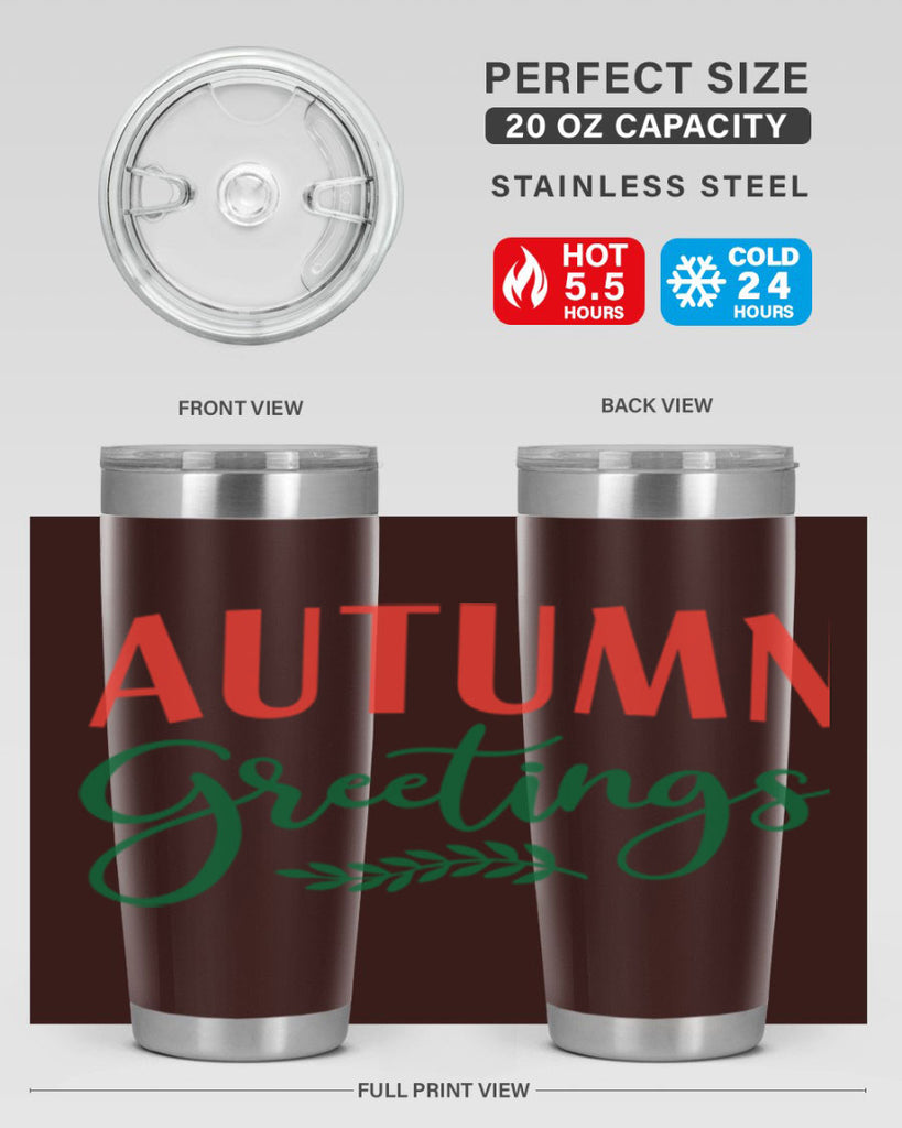 autumn greetings 14#- fall- Tumbler