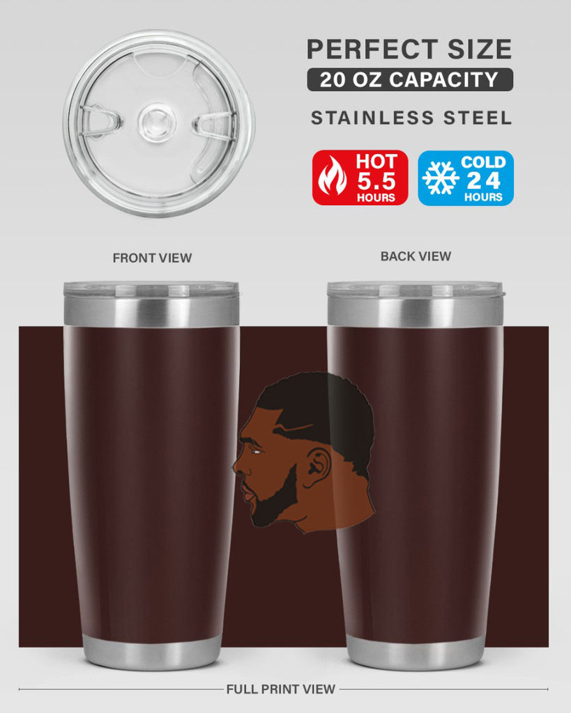 black man 26#- black men - boys- tumbler