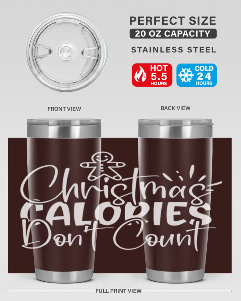 christmas calories dont count 45#- kitchen- Tumbler