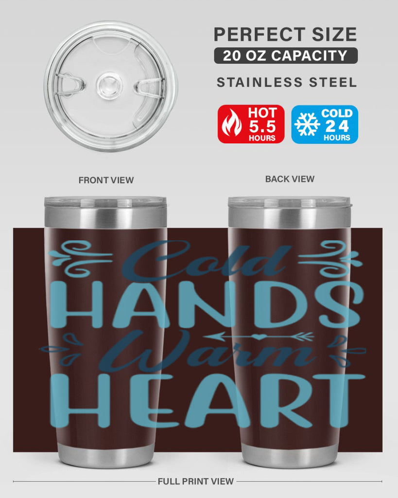 cold hands warm heart 50#- winter- Tumbler