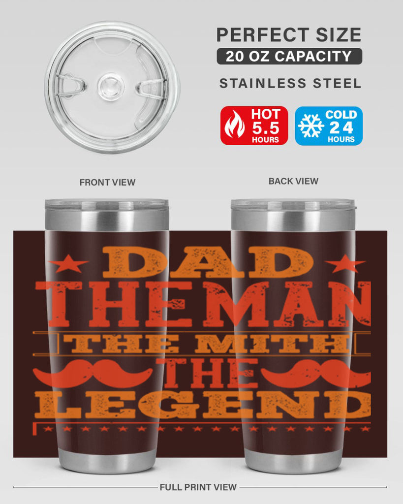 dad the man the mith the legend 262#- fathers day- Tumbler