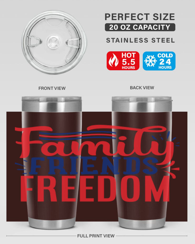 family friends freedom Style 48#- Fourt Of July- Tumbler
