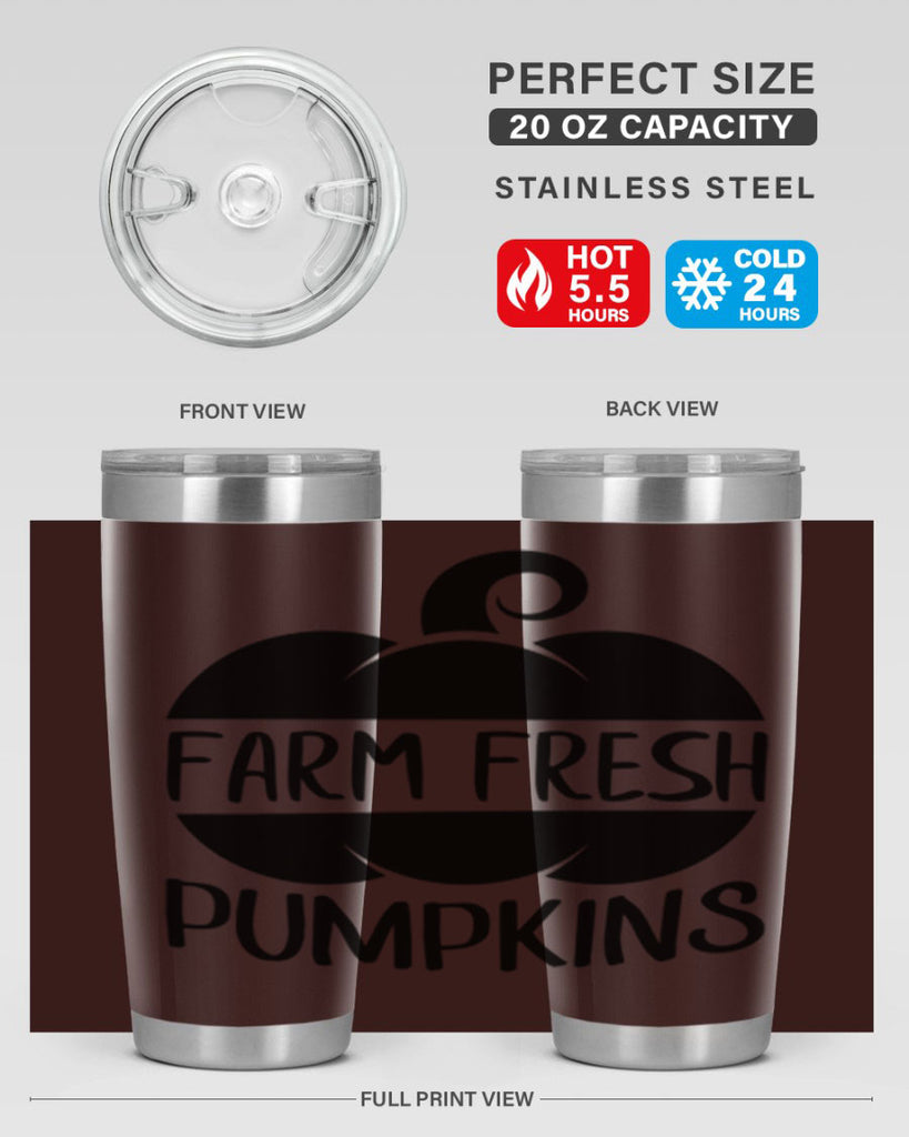 farm fresh pumpkins 174#- fall- Tumbler