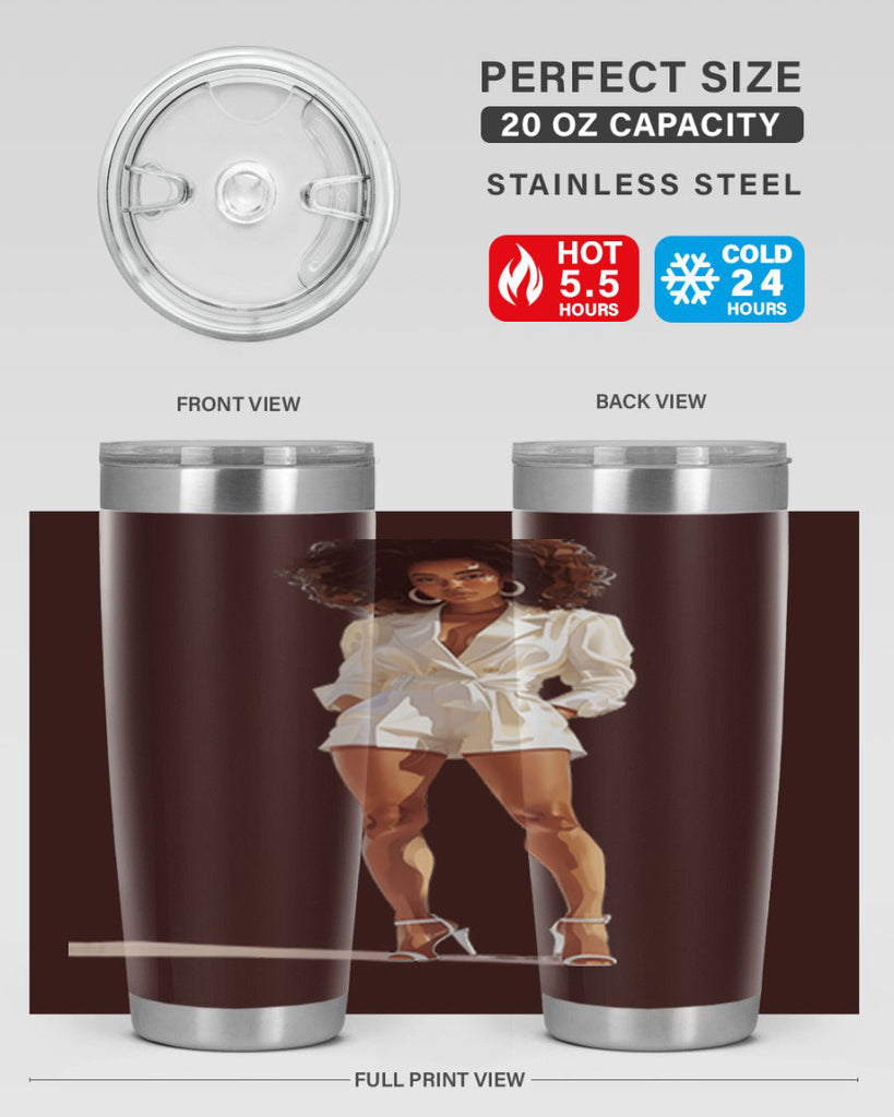 fashion girl in white 74#- fashion- Cotton Tank