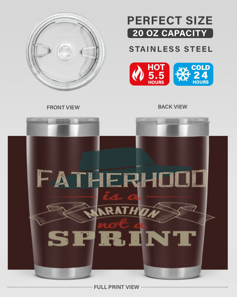 fatherhood is a marathon 227#- fathers day- Tumbler