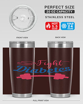 fight diabetes Style 38#- diabetes- Tumbler