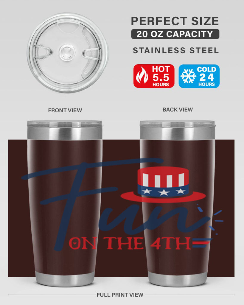 fun on the th Style 18#- Fourt Of July- Tumbler