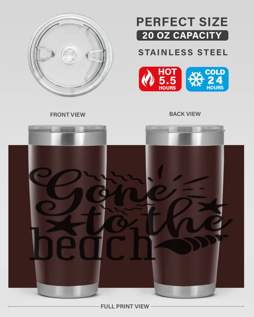 gone to the beach Style 100#- summer- Tumbler