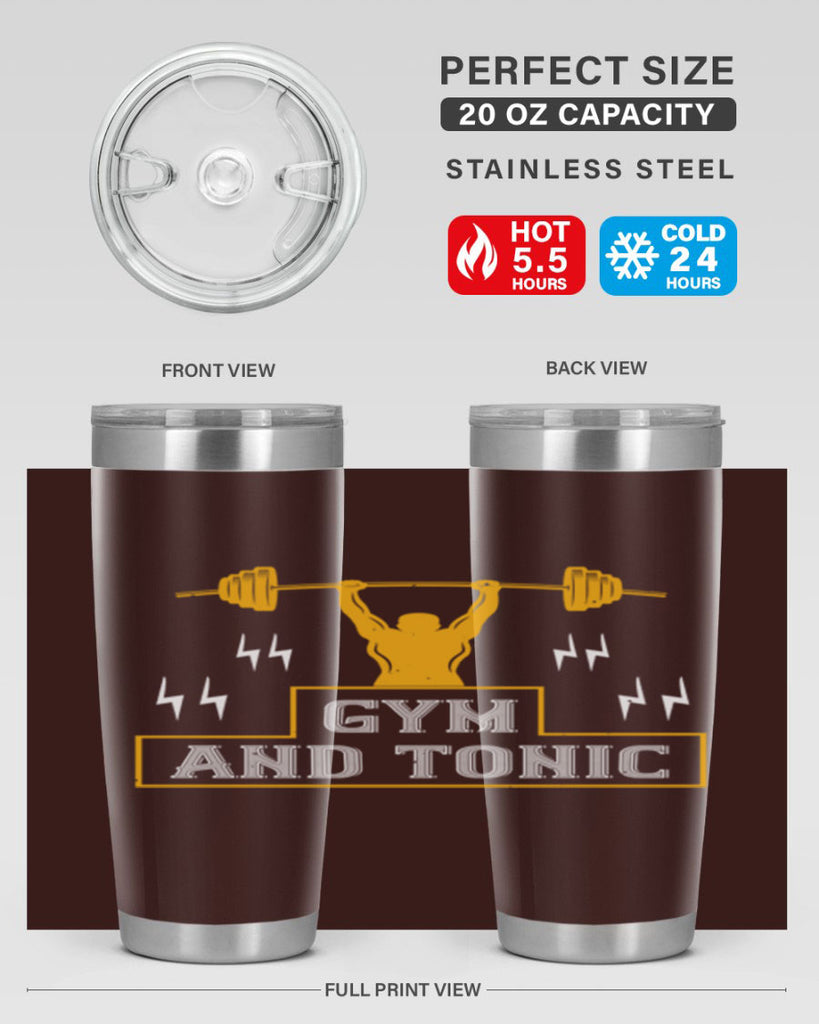 gym and tonic 100#- gym- Tumbler