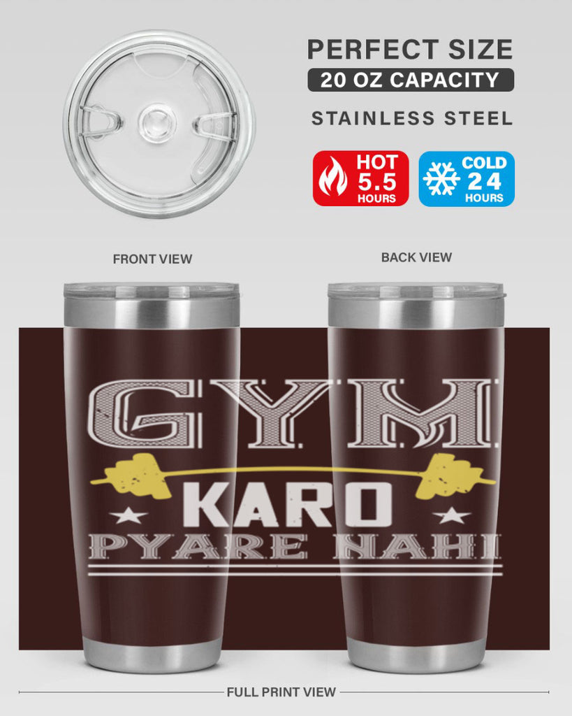 gym karo pare nahi 96#- gym- Tumbler