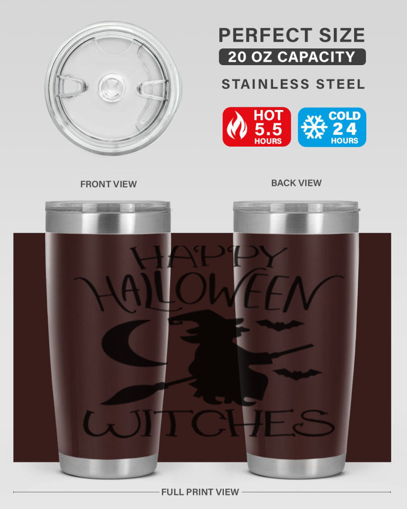 happy halloween witches 63#- halloween- Tumbler