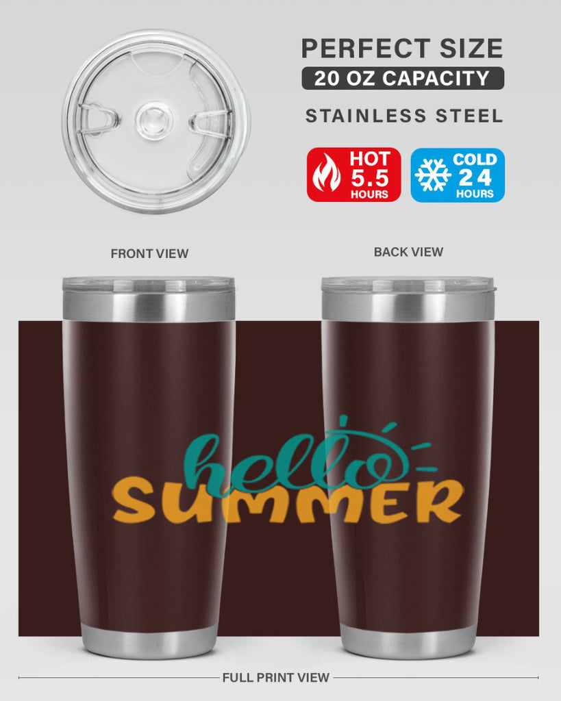 hello summer Style 97#- summer- Tumbler