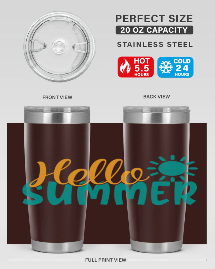 hello summer Style 98#- summer- Tumbler