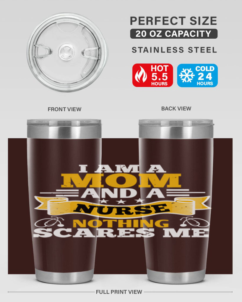i am amom and a nurse Style 396#- nurse- tumbler