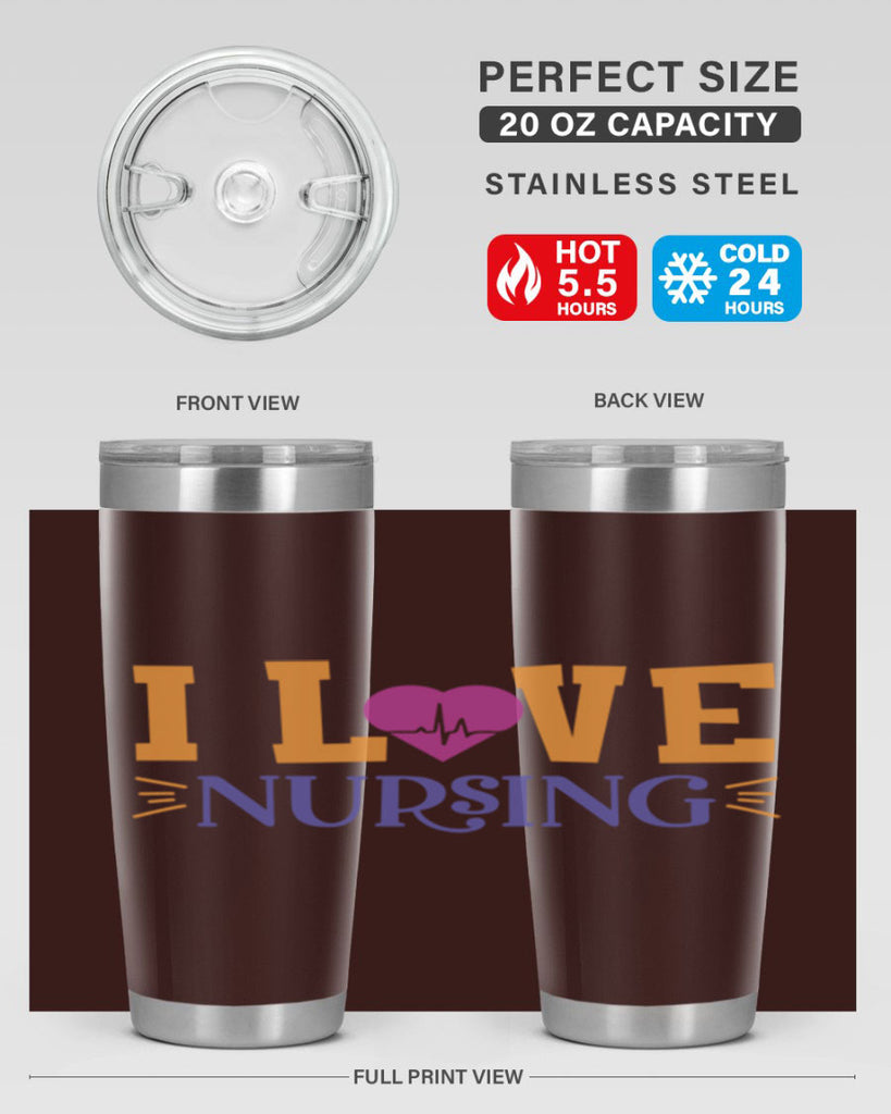 i love nursing Style 379#- nurse- tumbler