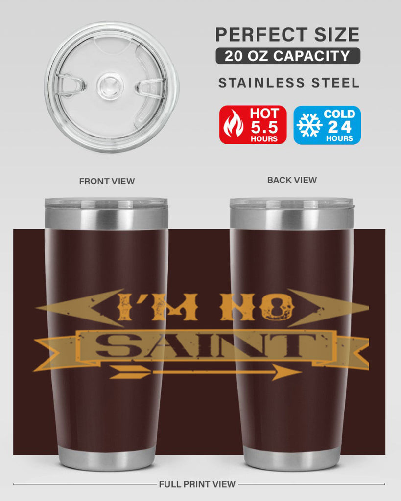 i’m no saint 59#- mardi gras- Tumbler