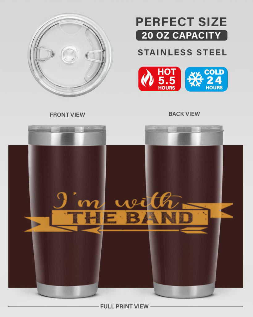i’m with the band 58#- mardi gras- Tumbler