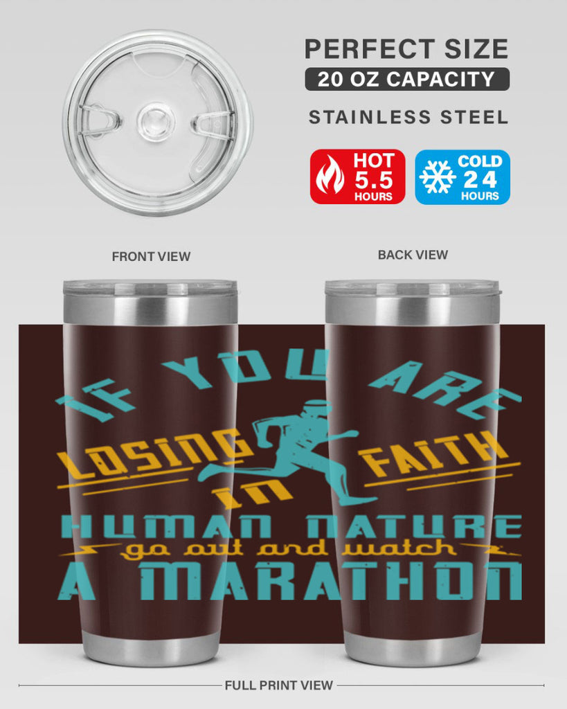 if you are losing faith in human nature go out and watch a marathon 37#- running- Tumbler