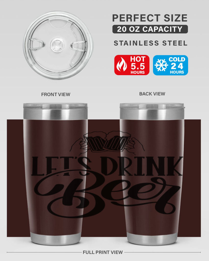 lets drink beer 29#- beer- Tumbler