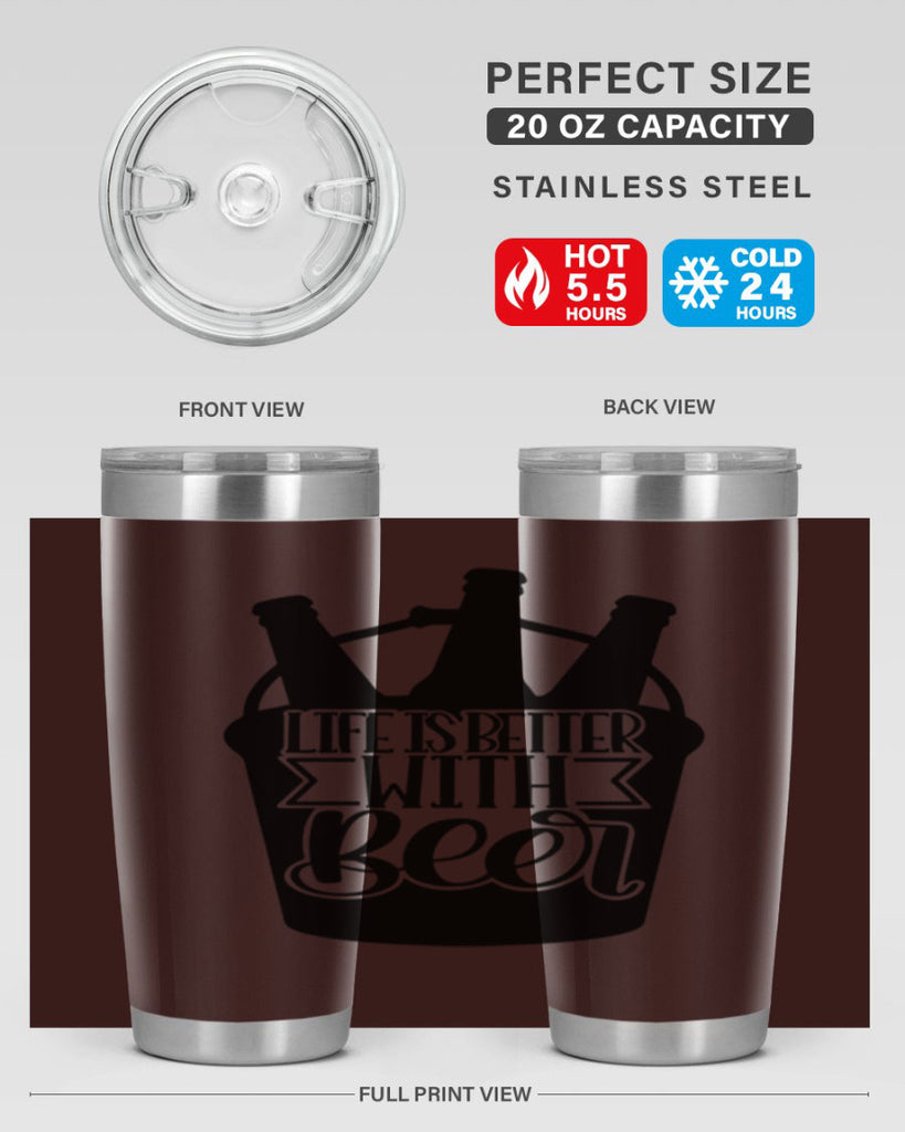life is better with beer 27#- beer- Tumbler
