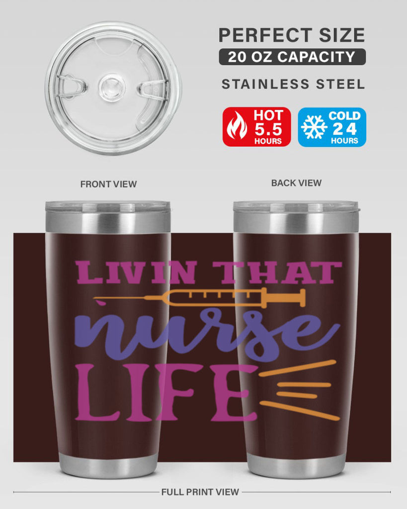 livin that nurse life Style Style 138#- nurse- tumbler