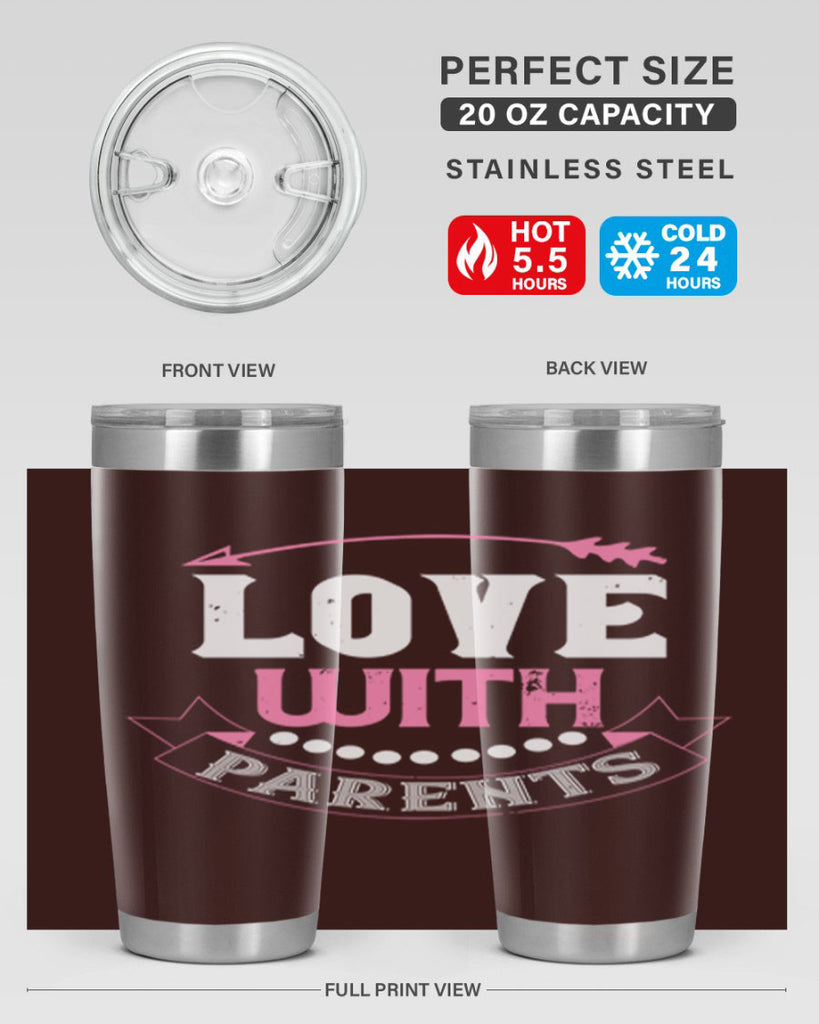 love with parents 43#- valentines day- Tumbler