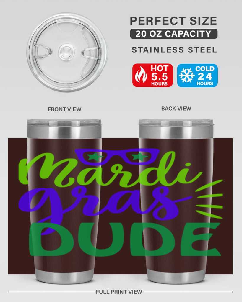 mardi gras dude 10#- mardi gras- Tumbler