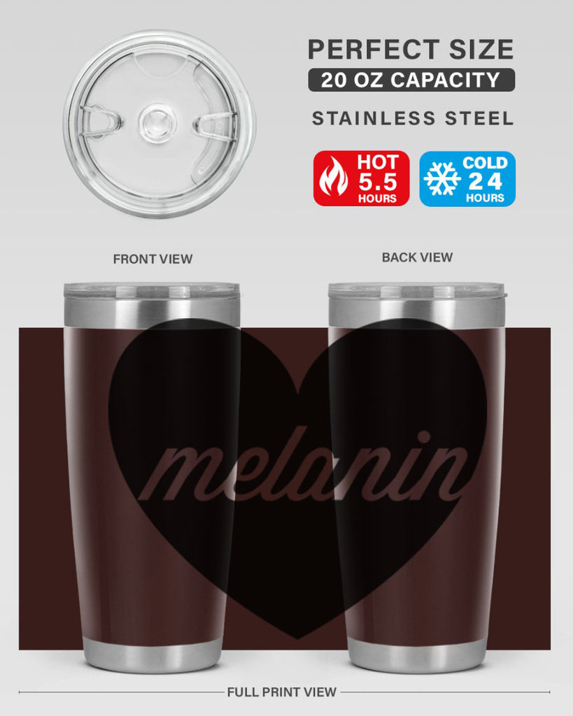 melanin loveheart 76#- black words phrases- Cotton Tank